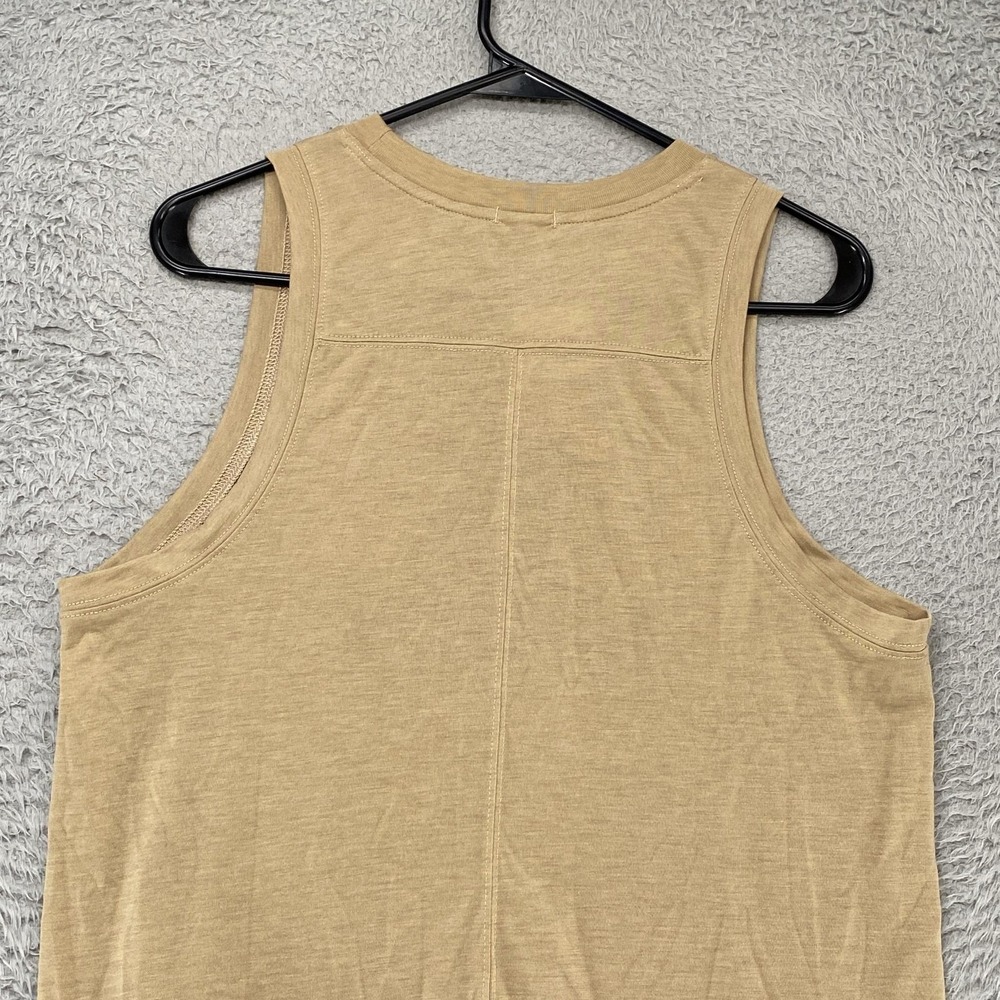 Brooks Hot Dog Tank Top Womens Medium Beige Running Buddy Funny Workout - Picture 13 of 15
